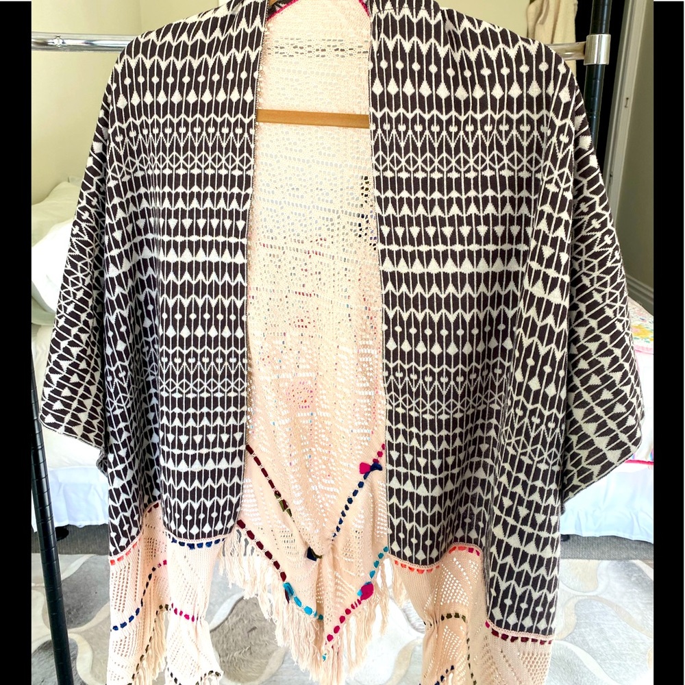 Crochet Shaw / bathing suit cover up